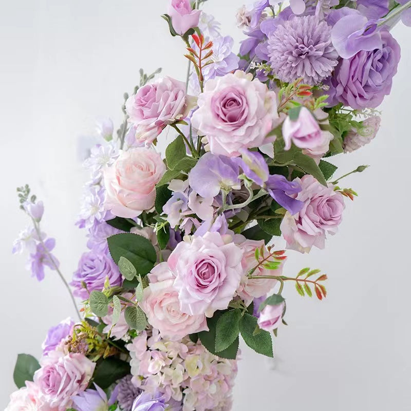F006:2023 New Wedding Party Background Floral Arch Decoration Including Frame Rose Morning