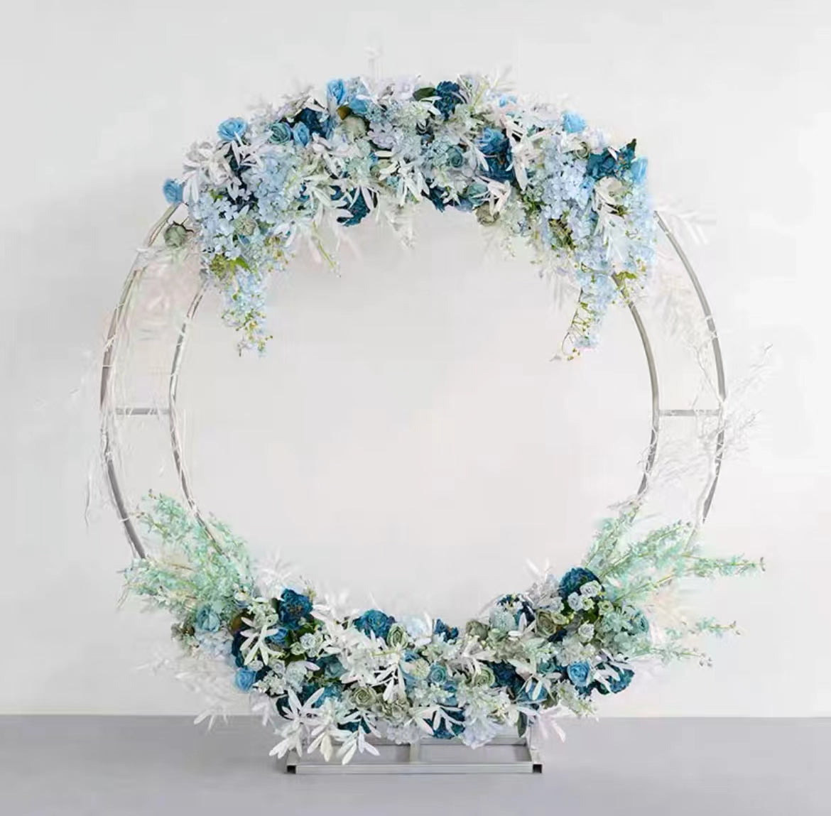 F038:2023 New Wedding Party Background Floral Arch Decoration Including Frame Rose Morning