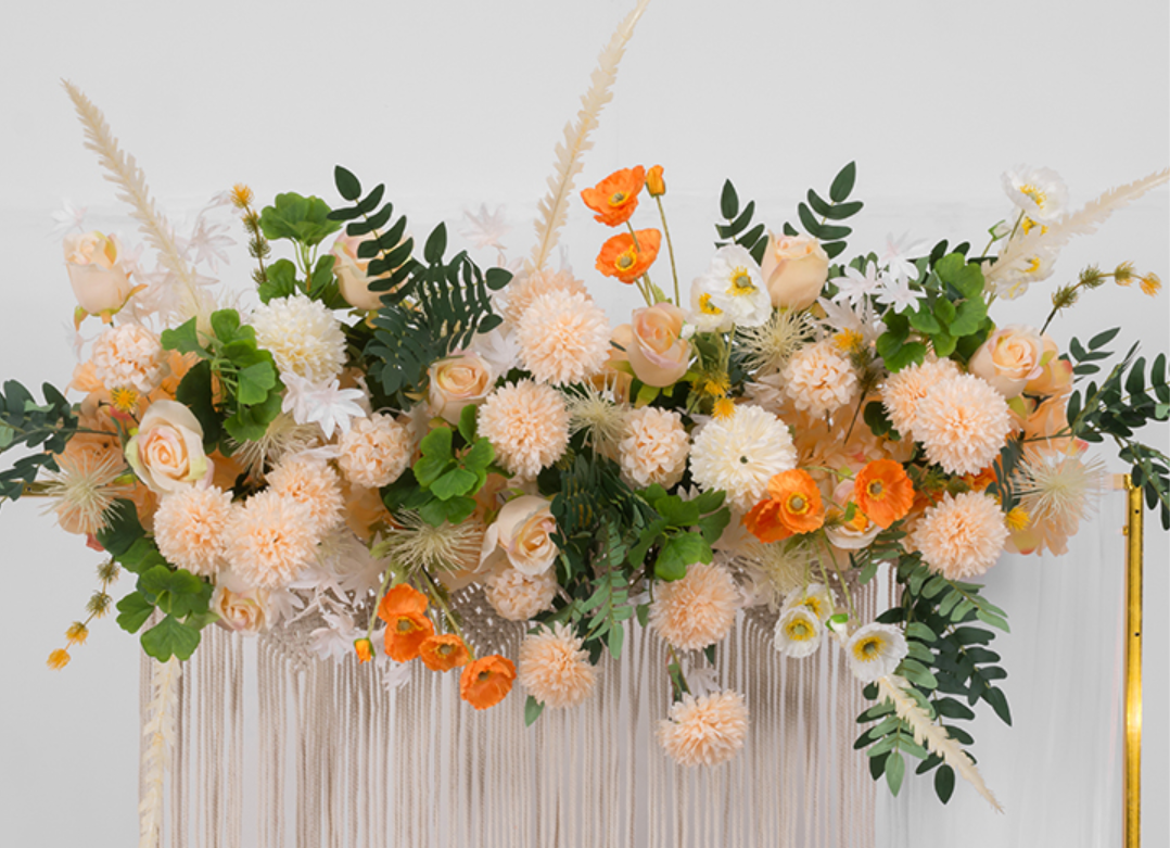 Q062:Wedding Party Lane Flower Row Table Decoration Rose Morning