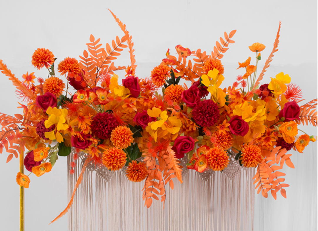 Q063:Wedding Party Lane Flower Row Table Decoration Rose Morning