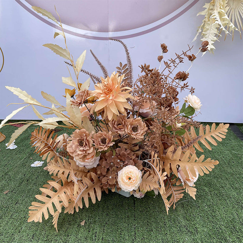 C008:2023 New Flower Centerpiece Bouquet Table Decoration Flower Set Rose Morning