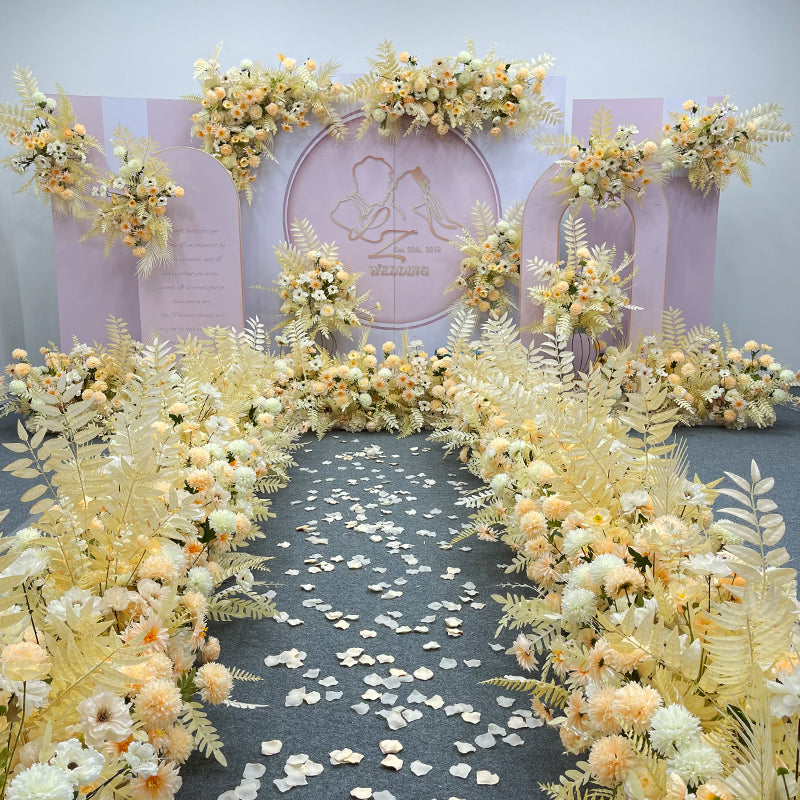 C015:2023 New Flower Centerpiece Bouquet Table Decoration Flower Set Rose Morning