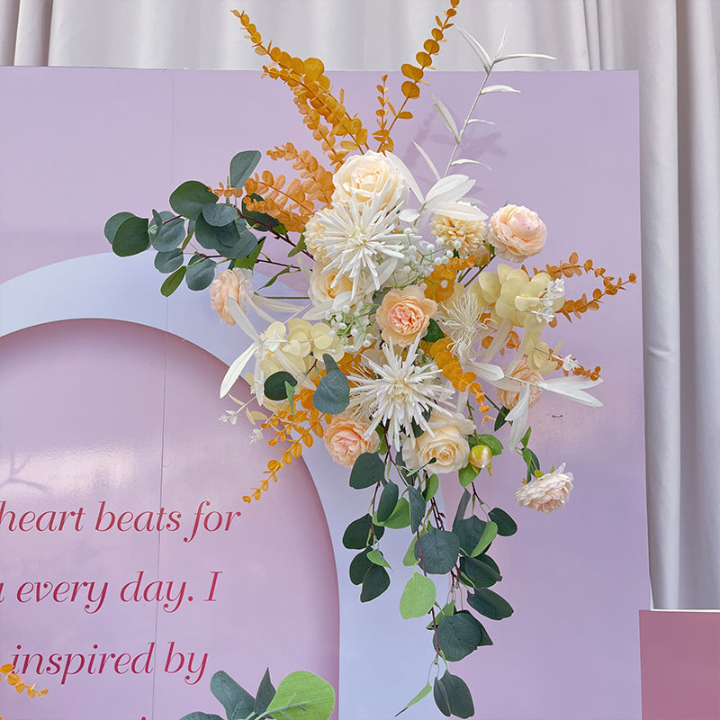 C014:2023 New Flower Centerpiece Bouquet Table Decoration Flower Set Rose Morning