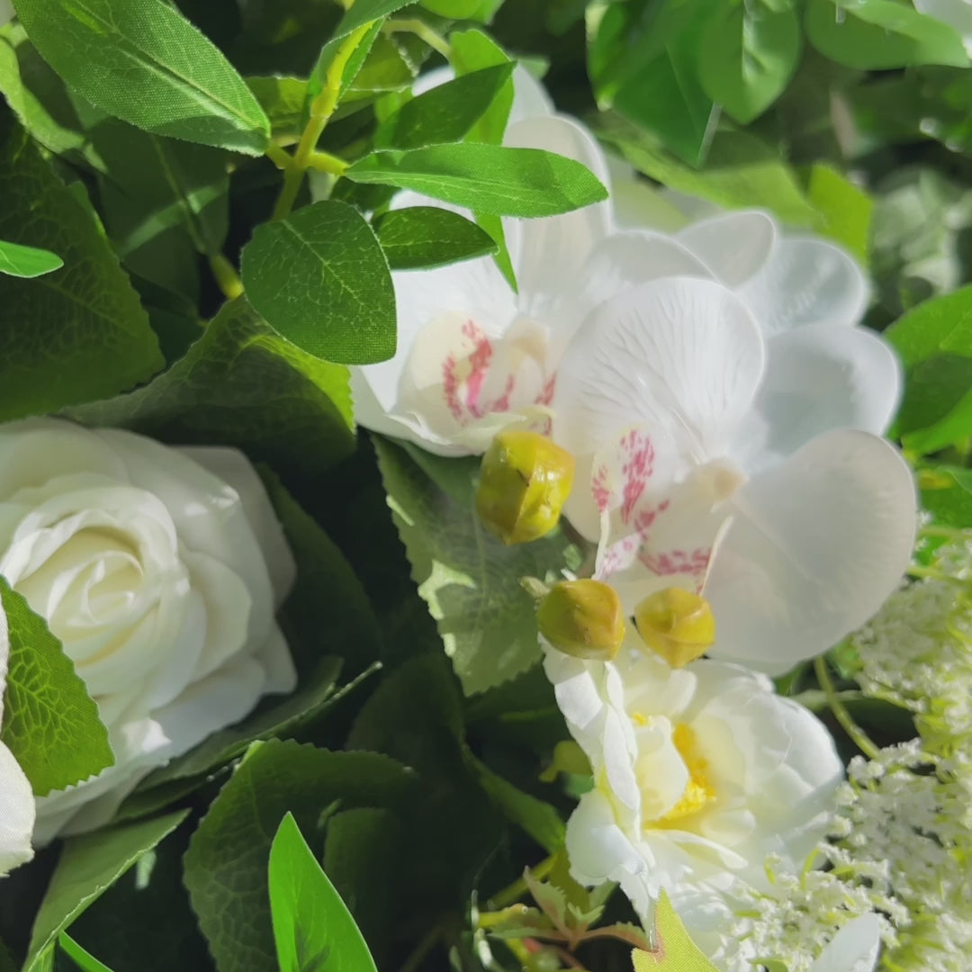 Yobi 5D Fabric Artificial rolling up curtain flower wall