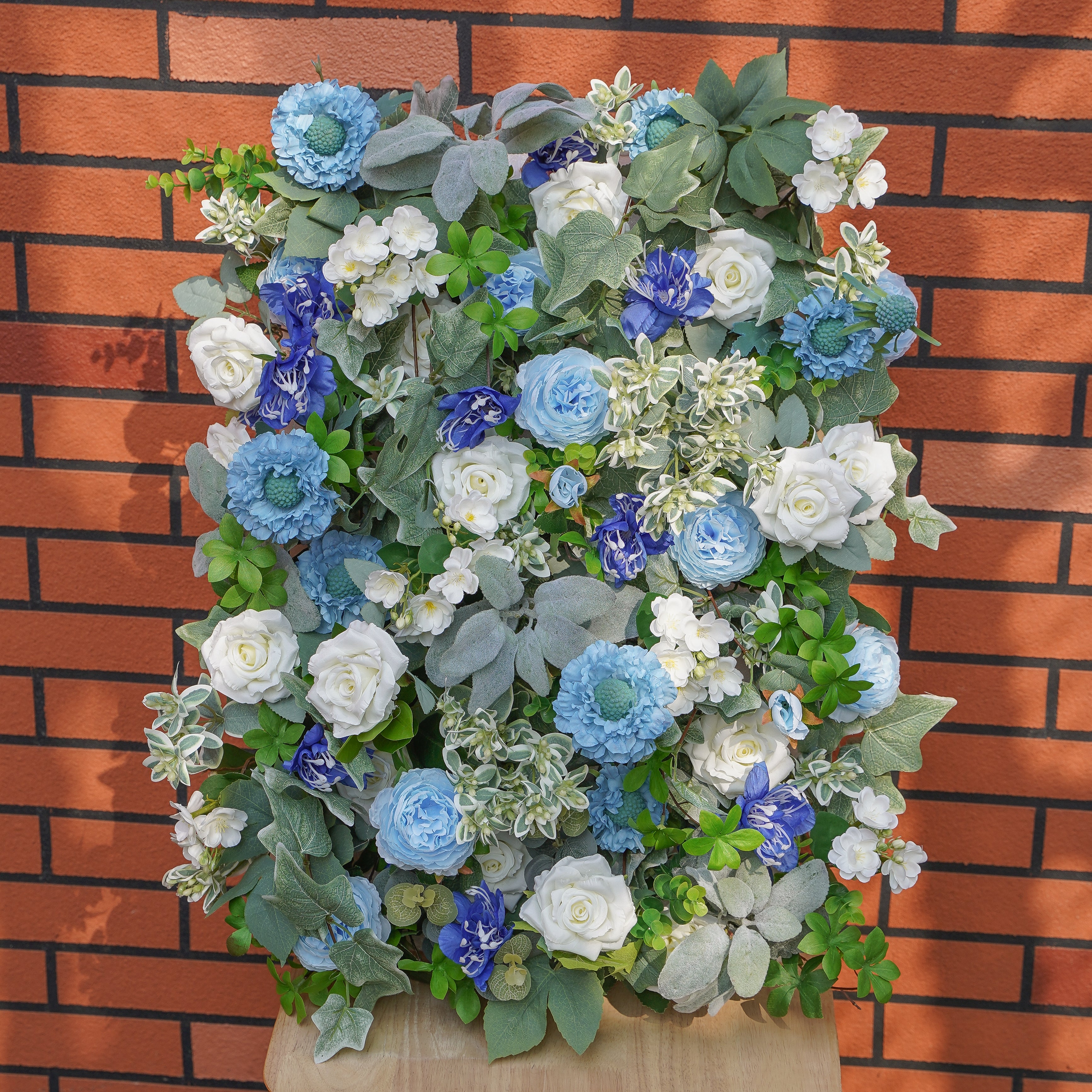 Rose Morning???The flower walls are made of artificial flowers in various colors, layered at different levels to create a lush, elegant and natural look. The exclusive zipper design and roll-up design make it easy to install and remove.??¨¤