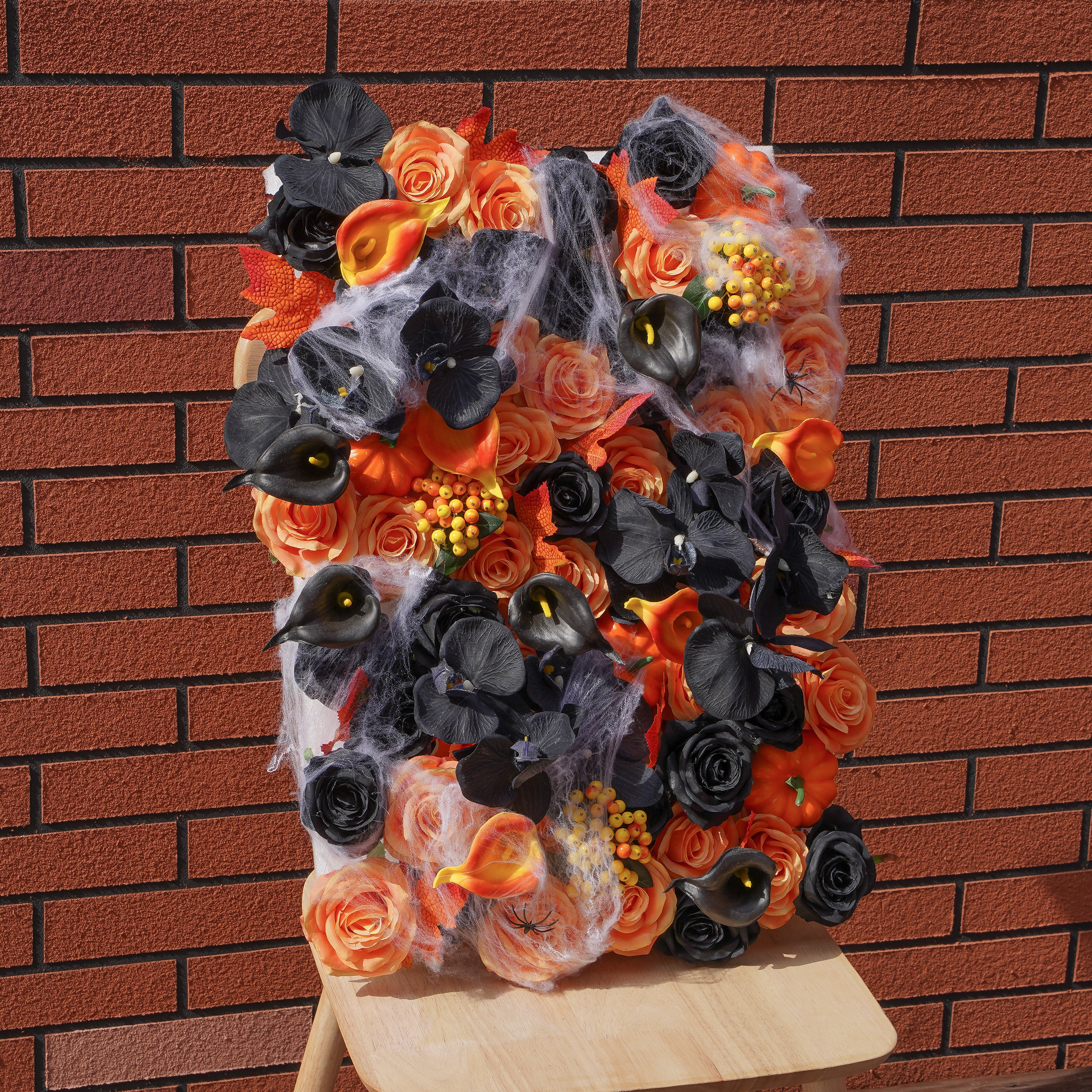 Rose Morning???The flower walls are made of artificial flowers in various colors, layered at different levels to create a lush, elegant and natural look. The exclusive zipper design and roll-up design make it easy to install and remove.??¨¤