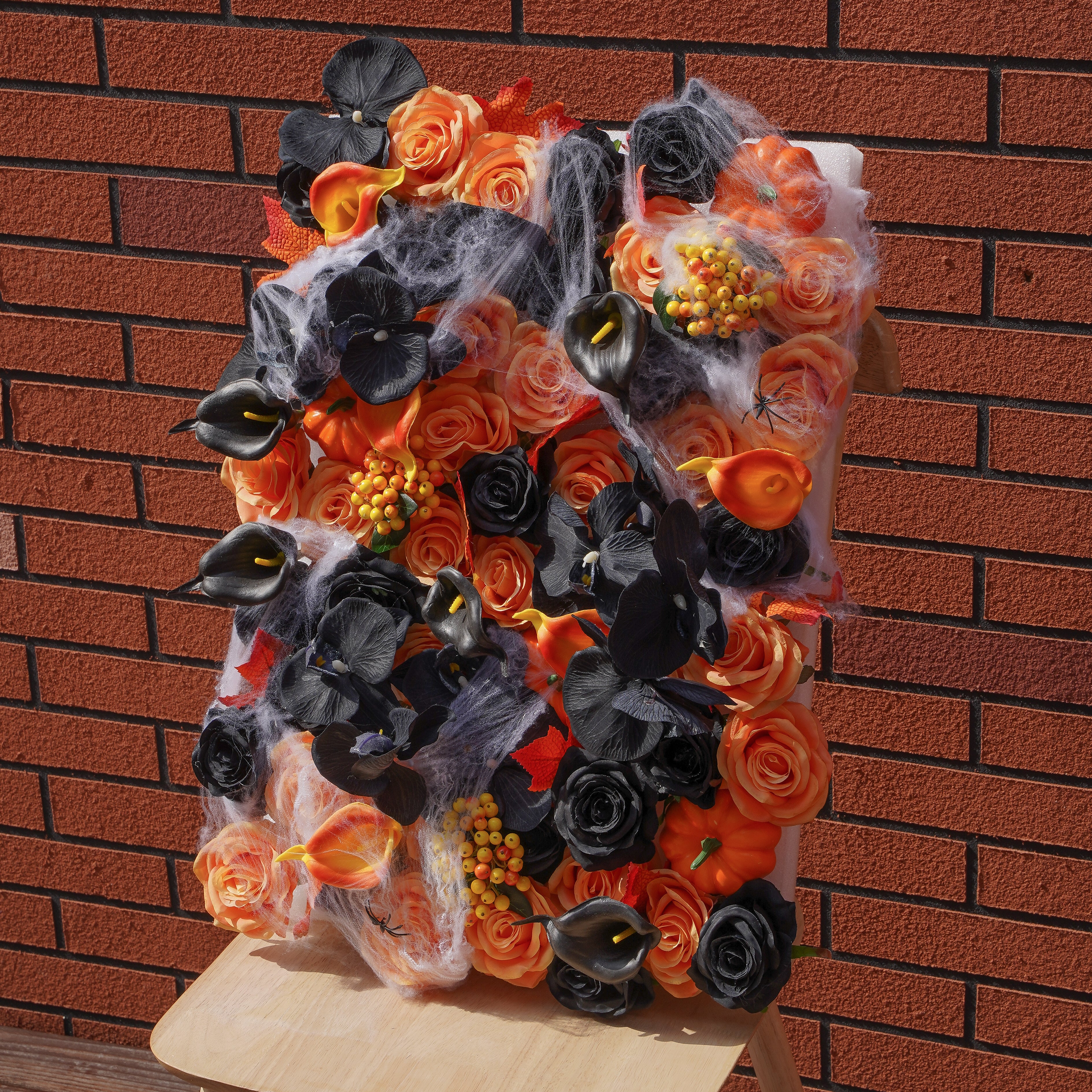 Rose Morning???The flower walls are made of artificial flowers in various colors, layered at different levels to create a lush, elegant and natural look. The exclusive zipper design and roll-up design make it easy to install and remove.??¨¤