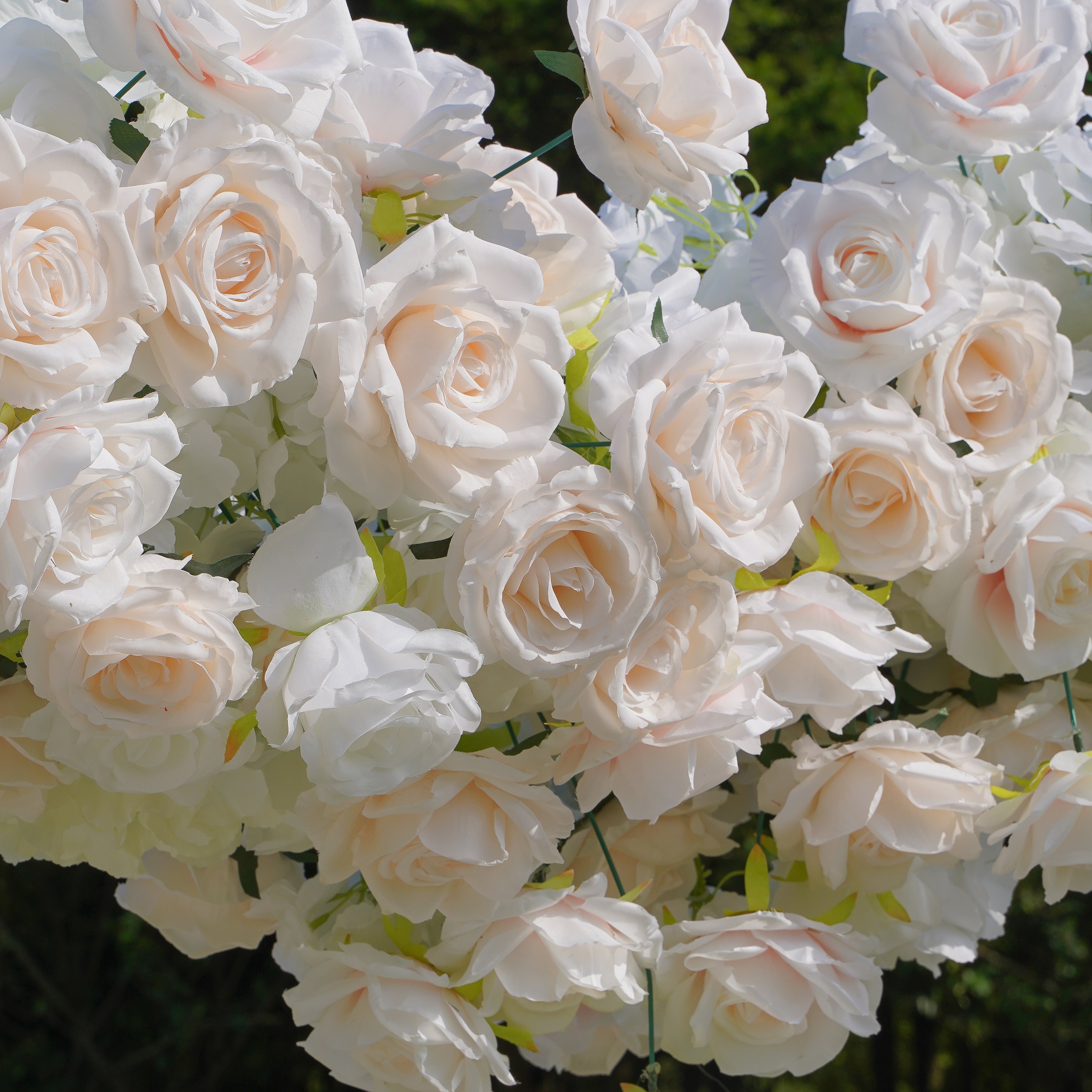 Heart:2023 New Wedding Party Background Floral Arch Decoration Including Frame -R007 Rose Morning