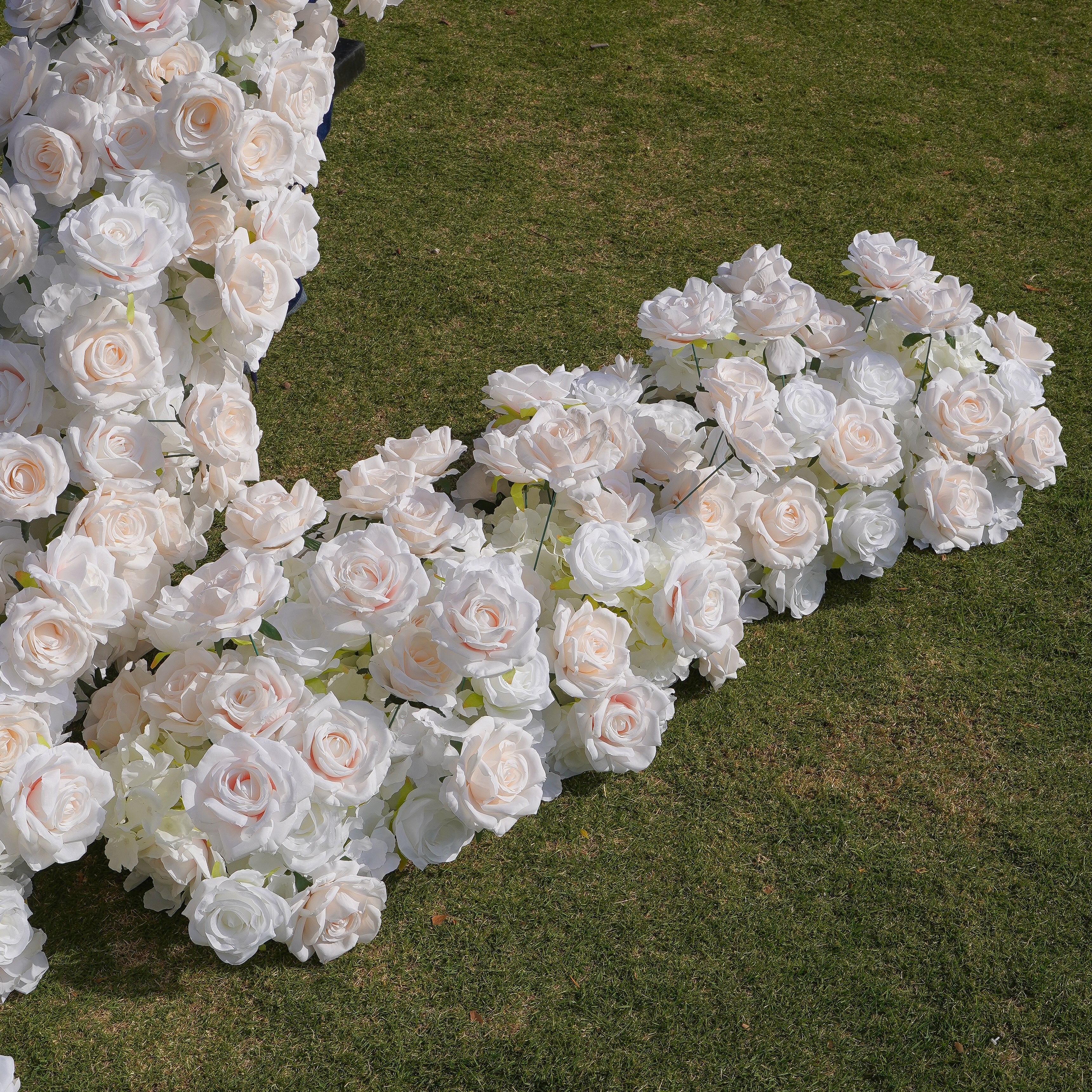 Heart:2023 New Wedding Party Background Floral Arch Decoration Including Frame -R007 Rose Morning