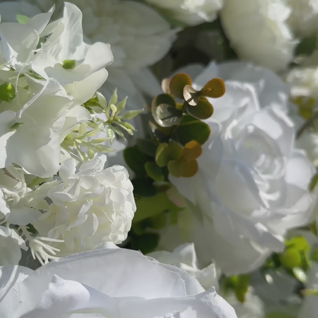 YaYa:5D Rose Morning Zipper flower wall Fabric Backdrop Artificial rolling up curtain flower wall