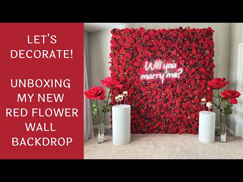 Cella:4D Fabric Artificial rolling up curtain flower wall