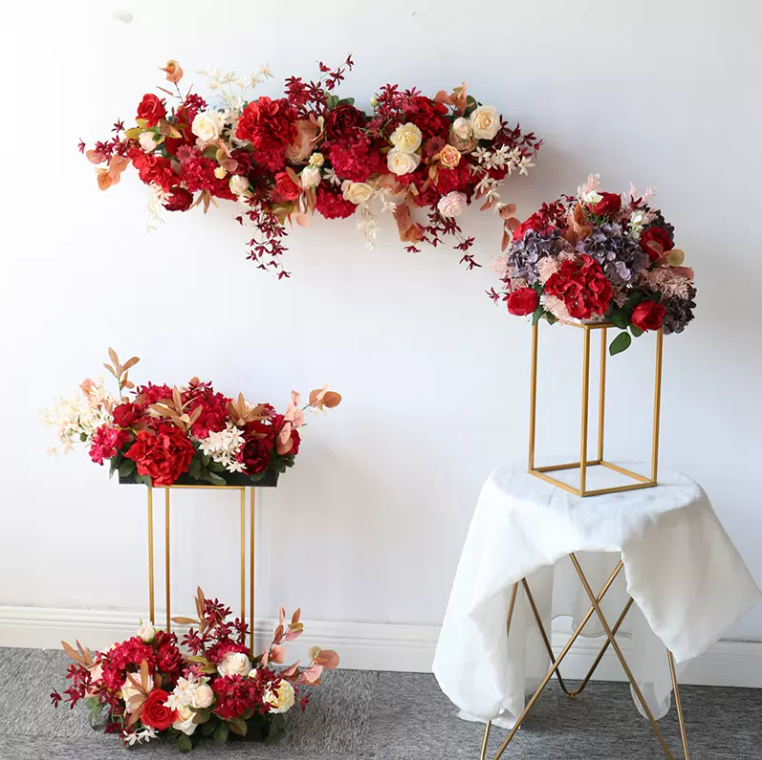 W022:2023 New Flower Centerpiece Bouquet Table Decoration Flower Set Rose Morning