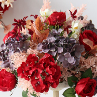 W022:2023 New Flower Centerpiece Bouquet Table Decoration Flower Set Rose Morning