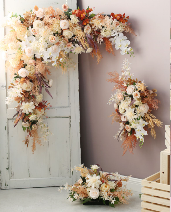 W025:2023 New Flower Centerpiece Bouquet Table Decoration Flower Set Rose Morning