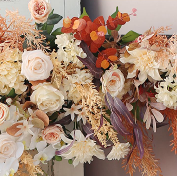W025:2023 New Flower Centerpiece Bouquet Table Decoration Flower Set Rose Morning