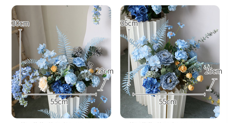 W032:2023 New Flower Centerpiece Bouquet Table Decoration Flower Set Rose Morning