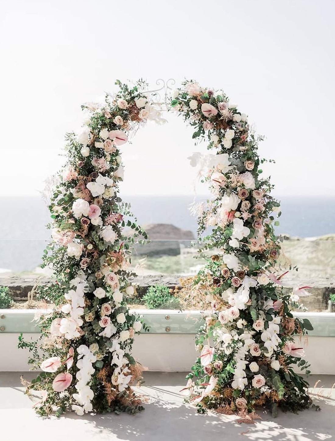 Custom Floral Arch – Style 012:2025 New Wedding Party Background Floral Arch Decoration