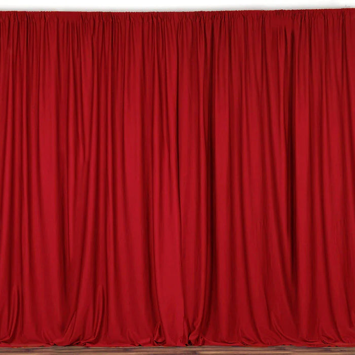 Scuba Polyester Curtain Panel Backdrops Wrinkle Free With Rod Pockets Rose Morning