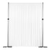 Spandex 4-way Stretch Drape Curtain With Rod Pockets Rose Morning