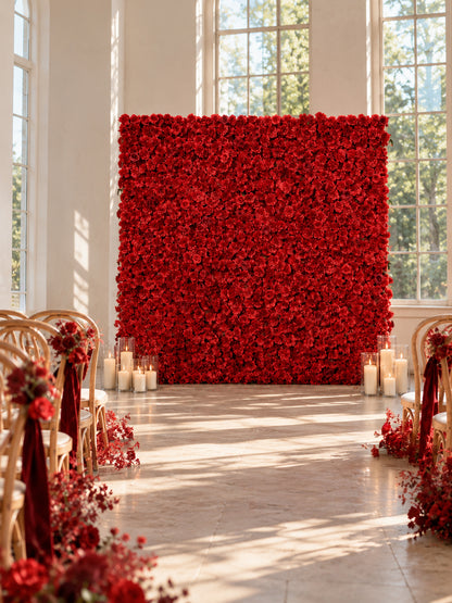 Mavis: 3D Fabric Artificial Zip Up Curtain Flower Wall For Wedding and Events Decoration