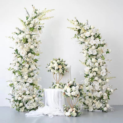 Sadie flower arch:2023 New Wedding Party Background Floral Arch Decoration Including Frame Rose Morning