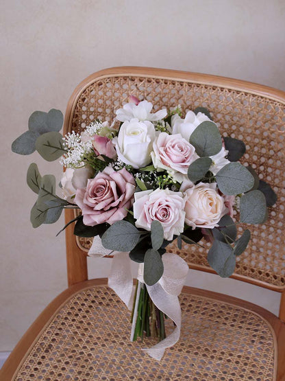 Blush Pink wedding bouquet bridal bouquet -R079 Rose Morning