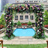 Camllia : 2023 New Wedding Party Background Floral Arch Decoration include Frame --R878 Rose Morning