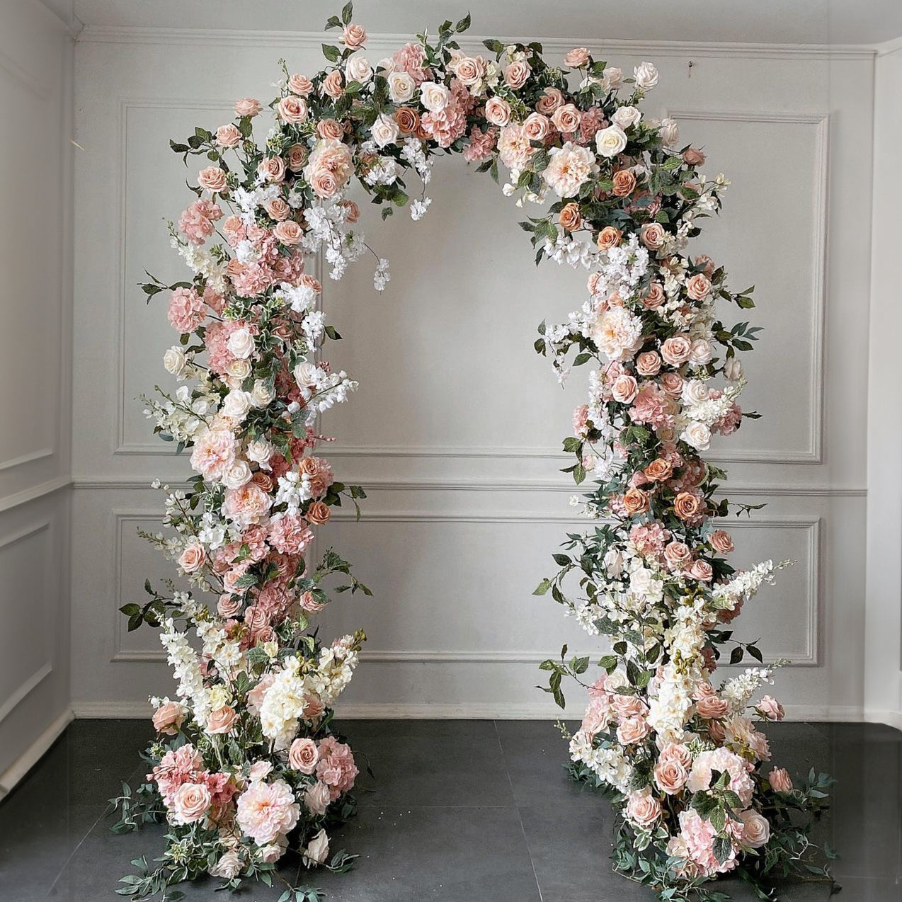 Mira : 2023 New Wedding Party Background Floral Arch Decoration Including Frame -R894 Rose Morning