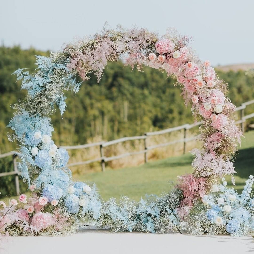 Haisley : 2023 New Wedding Party Background Floral Arch Decoration Including Frame-R9994 Rose Morning