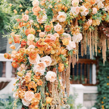Chantall : 2023 New Wedding Party Background Floral Arch Decoration Including Frame -R9981 Rose Morning