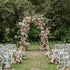 Joanne:New Wedding Party Background Floral Arch Decoration Rose Morning