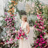 Kay:New Wedding Party Background Floral Arch Decoration Rose Morning
