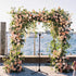 Nenette : New Wedding Party Background Floral Arch Decoration Rose Morning