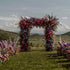 Miriam : Wedding Party Background Floral Arch Decoration Rose Morning