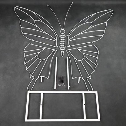 Lumeria: Exquisite Blush &amp; Berry Butterfly-Shaped Flower Wall for Luxury Events &amp; Parties Backdrop