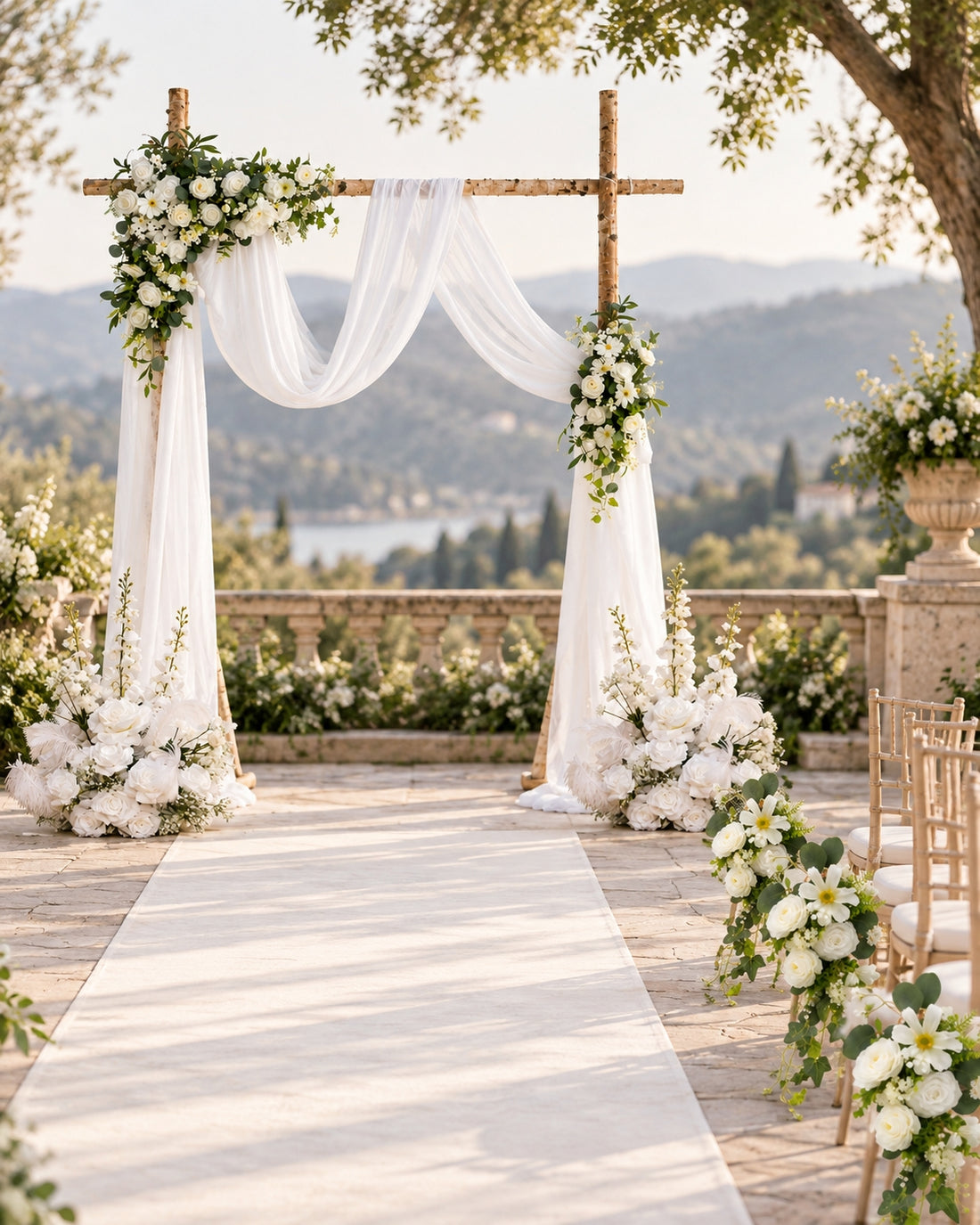 Galia – Ceremony Package in Pearl White Garden