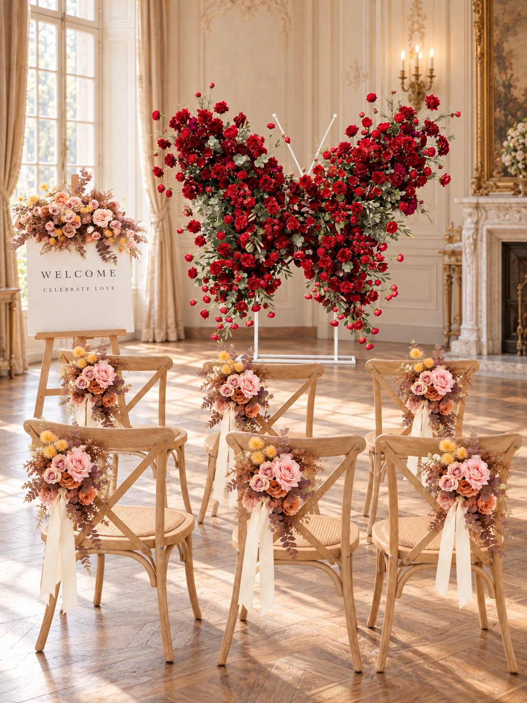 Vera &amp; Orlisse – Welcome Package in Burgundy &amp; Dusty Rose