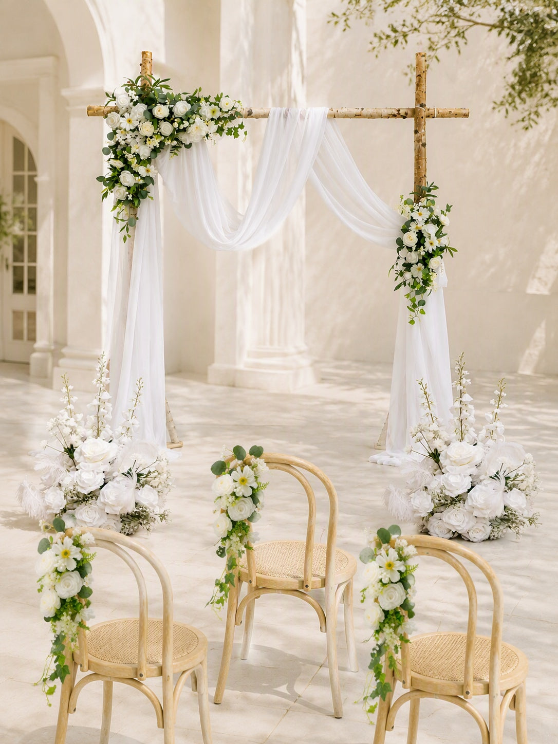 Galia – Ceremony Package in Pearl White Garden