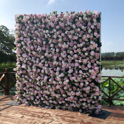 UL806：3D Unique Limited Fabric Artificial rolling up curtain flower wall （The ONLY ONE piece in the world）