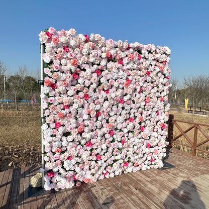 ULD002：3D Unique Limited Fabric Artificial rolling up curtain flower wall （The ONLY ONE piece in the world）