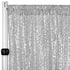 Glitz Sequin Mesh Net Drape/Backdrop panel With Rod Pockets Rose Morning