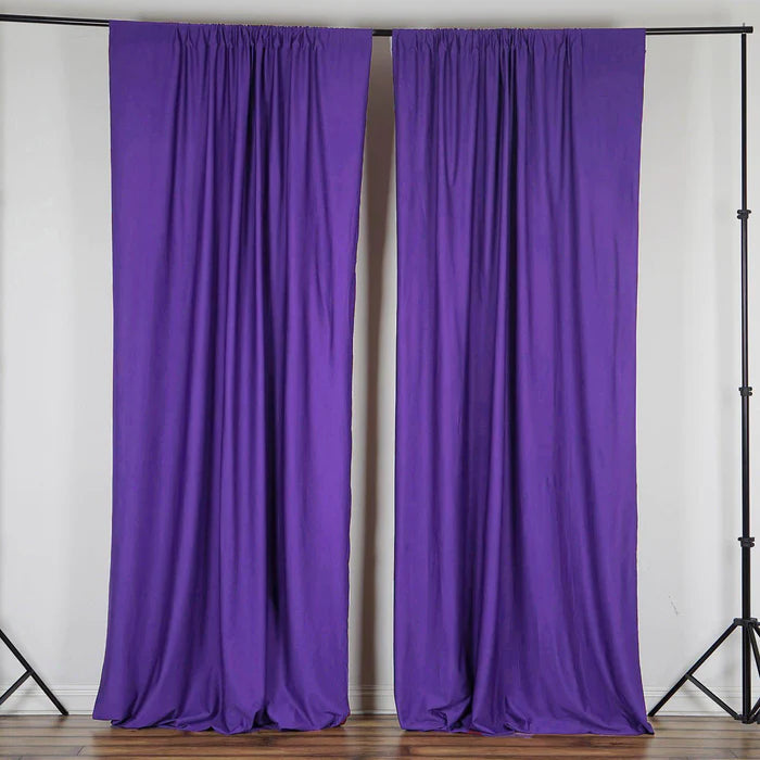 Scuba Polyester Curtain Panel Backdrops Wrinkle Free With Rod Pockets Rose Morning