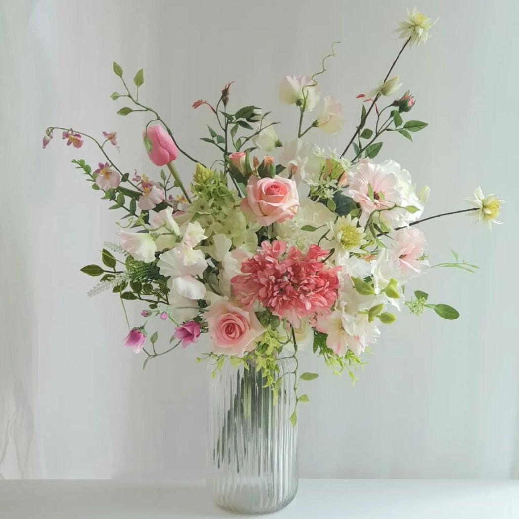 Pale pink bouquet wedding props -R160 Rose Morning