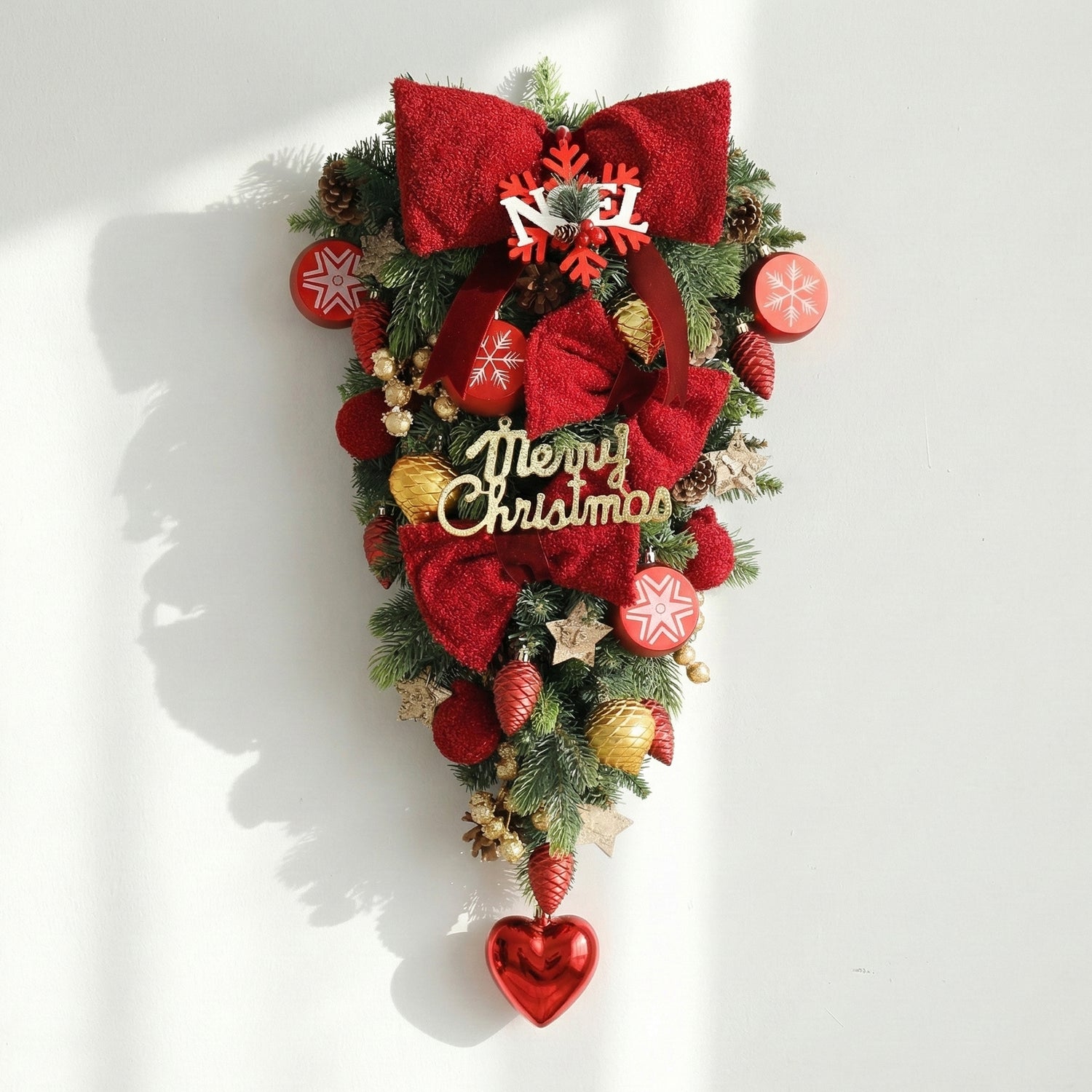 31 Inches Christmas Red Droplet Wall Hanging Ornament