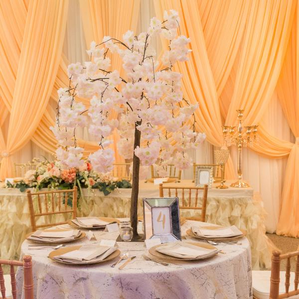 Wedding Artificial Tabletop Centerpieces cherry blossom tree Rose Morning