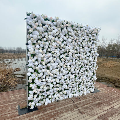 UL2513：3D Unique Limited Fabric Artificial rolling up curtain flower wall （The ONLY ONE piece in the world）