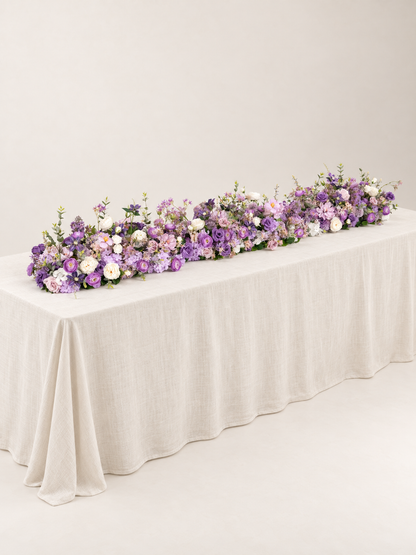 Violet Garden Roses Spray Roses Ranunculus Tulips Floral Table Centerpiece for Wedding Reception in Violet Garden | Greta
