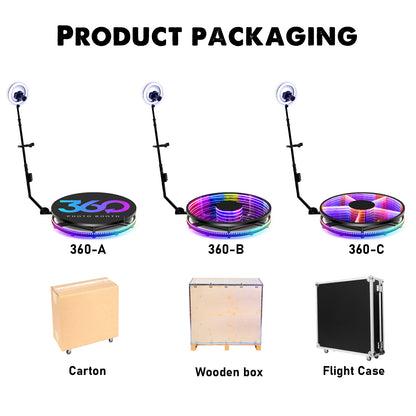Upgraded Remote Control Bottom LED Lights Fill Light High Quality Factory Price Fast Shipping 360 Photo Booth