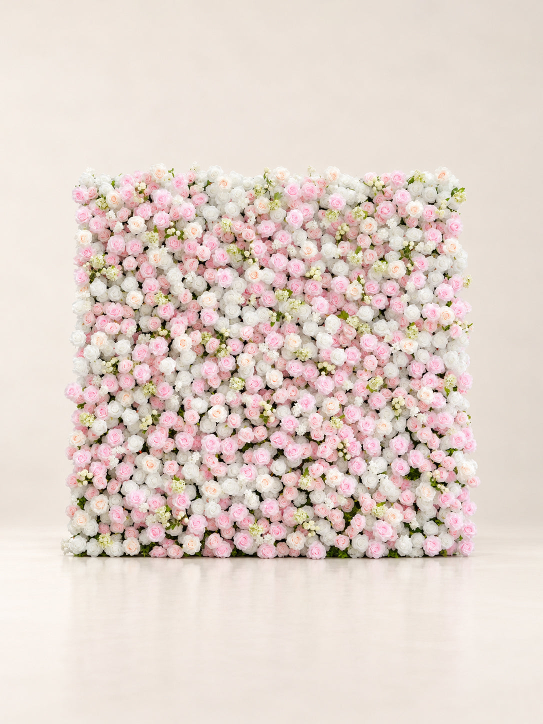 Leona：5D Fabric Artificial rolling up curtain flower wall