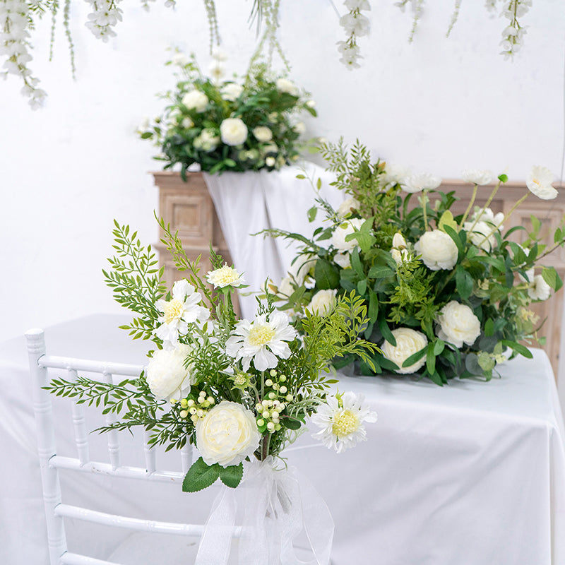 The Greeny Wedding Chair Wreath is the perfect decoration for your wedding. Made of high quality material, it is durable. It is easy to install and remove and can be used in any venue. It&